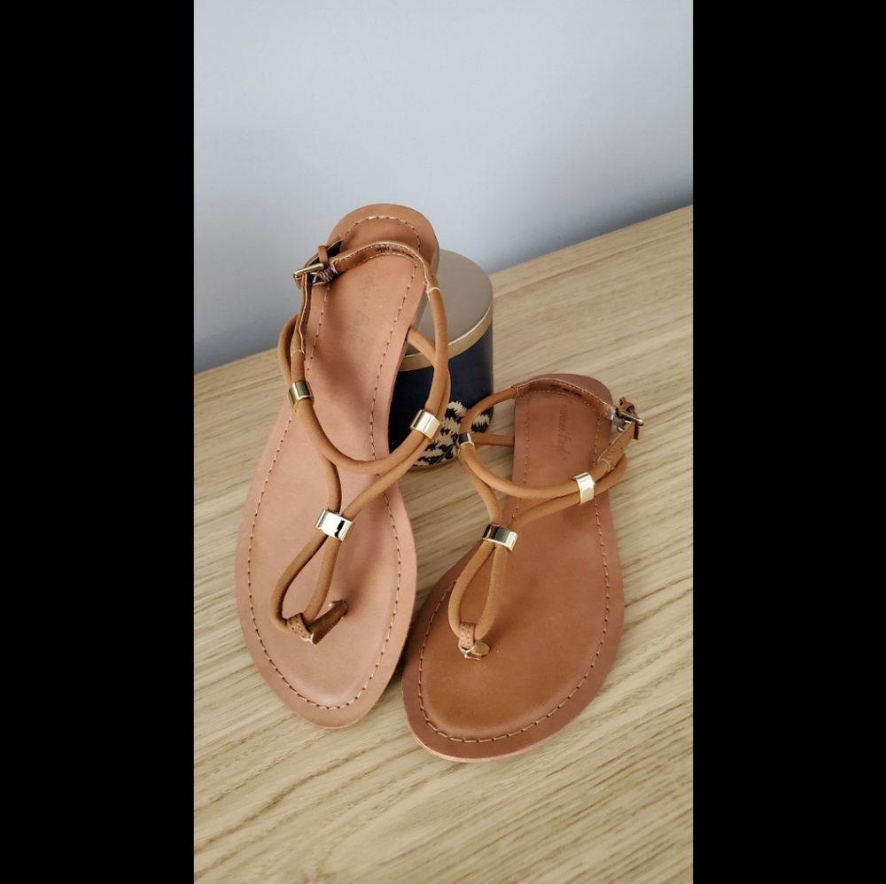 Payless Brown Strappy Sandals Size 7